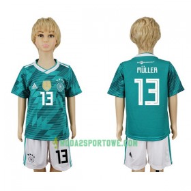 Koszulka Niemcy Müller 13 Dziecięcy Mistrzostwa Świata 2018 Wyjazdowe Stroje Piłkarskie